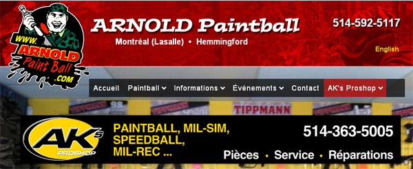 Arnold Paintball en ligne