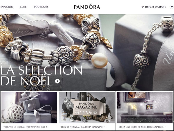 Bijoux Authentiques Pandora en ligne