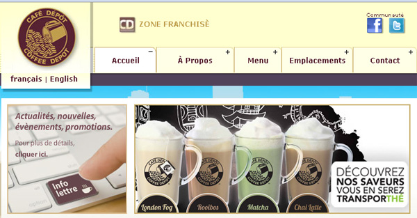 Cafe Depot en ligne circulaire