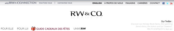 Circulaire Boutique RW CO en ligne