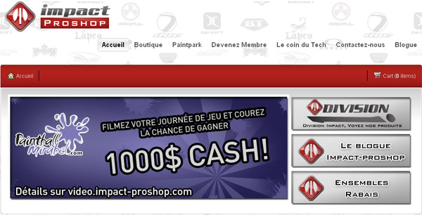 Impact Proshop Mirabel en ligne