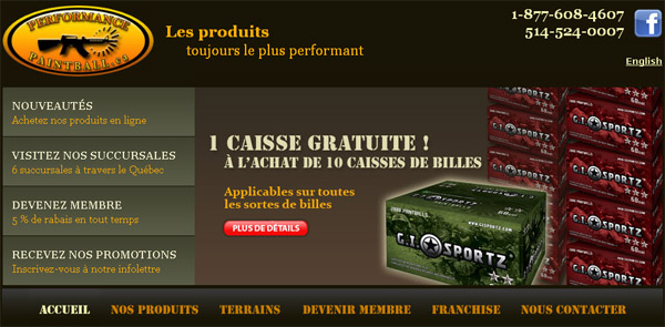 Performance Paintball en ligne