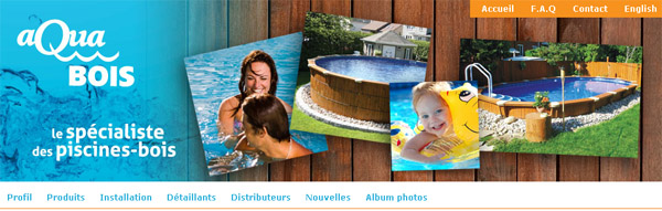 Piscine Aqua Bois en ligne