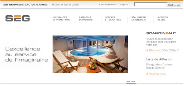 Piscine SEG en ligne