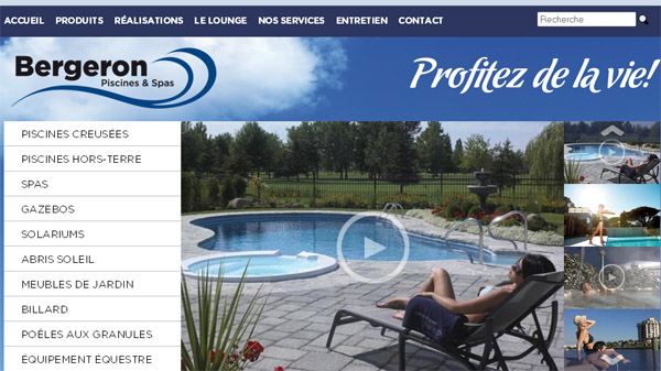 Piscines Spas Bergeron circulaire en ligne