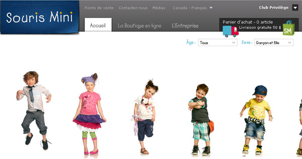 Souris Mini Boutique en ligne Circulaire
